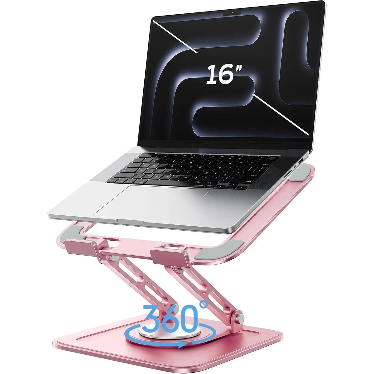 Adjustable Laptop Stand,  Stand with 360 Rotating Base