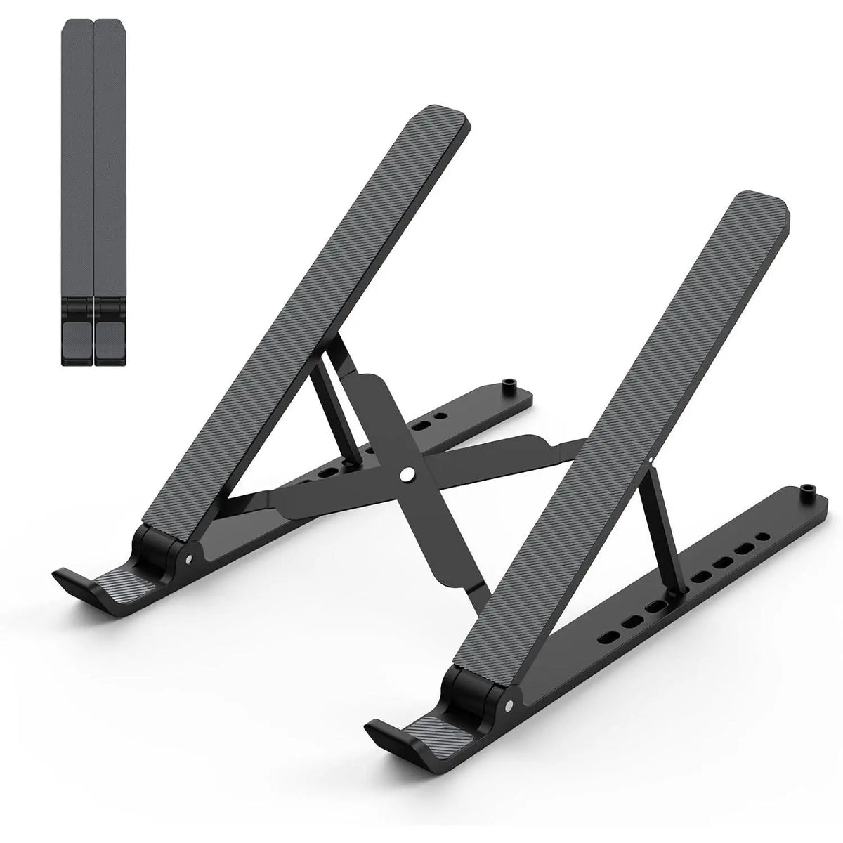 Laptop Stand for Desk, Adjustable Laptop Riser, Black