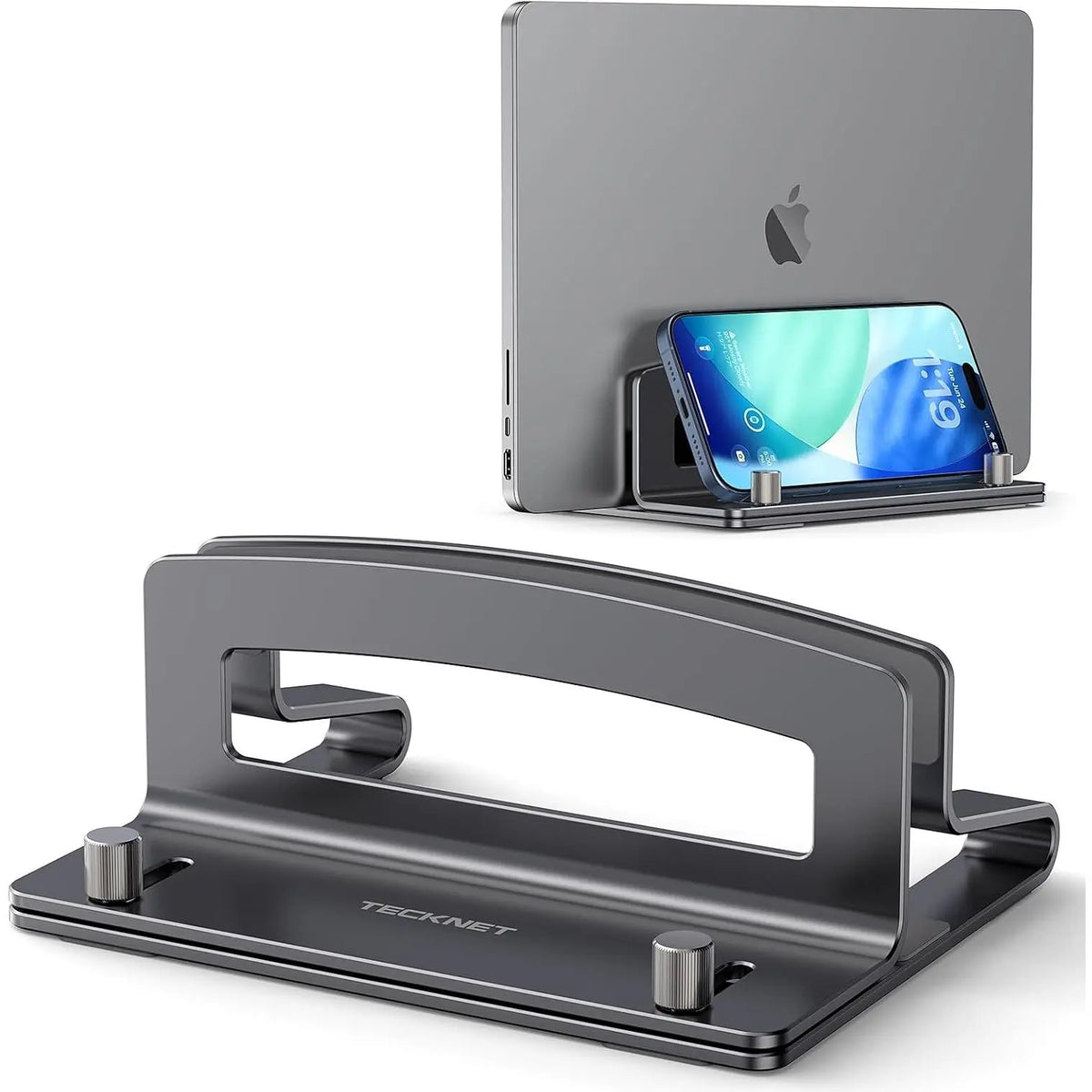 Vertical Laptop Stand, Adjustable  Laptop Stand (Fits Up to 17.3"), Space-Saving Vertical Stand with Non-Slip & Scratch-Resistant , Compatible with MacBook Pro/Air, ,