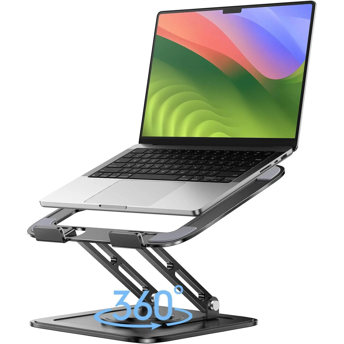 Adjustable Laptop Stand,  Stand with 360 Rotating Base