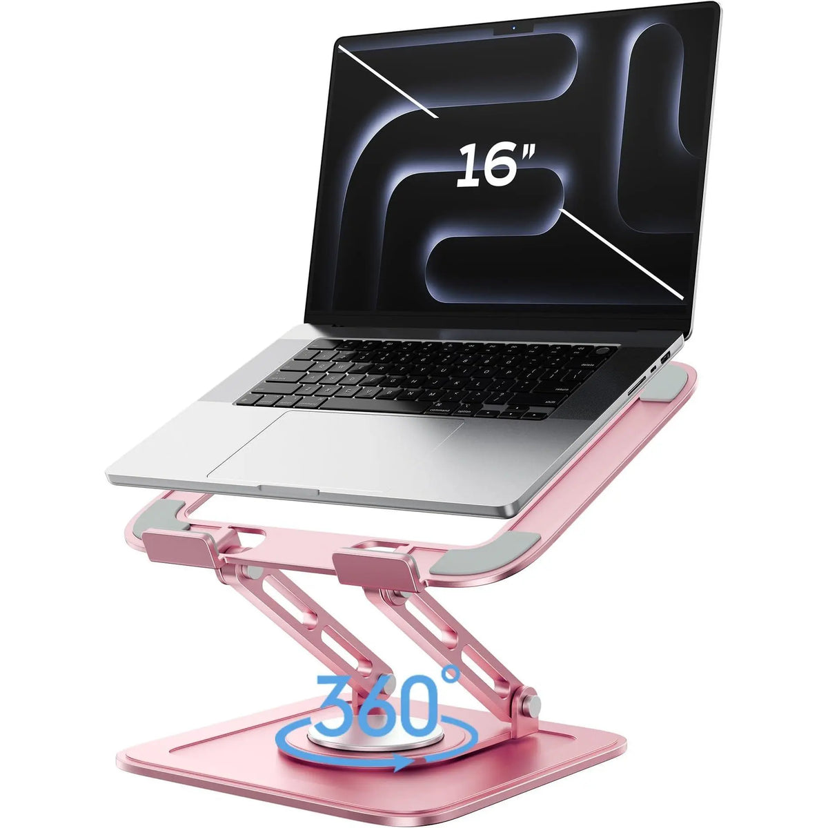 Adjustable Laptop Stand,  Stand with 360 Rotating Base
