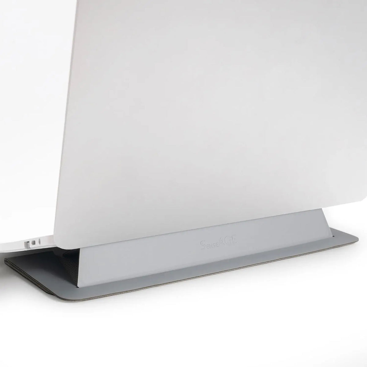 Laptop Stand for Desk, Office,  Notebook Stand, Foldable & Portable Travel FlatStand, Lightweight, Anti-Slip, Compatible with MacBook Air, Pro, and Up to 15.4" Laptops (Charcoal)