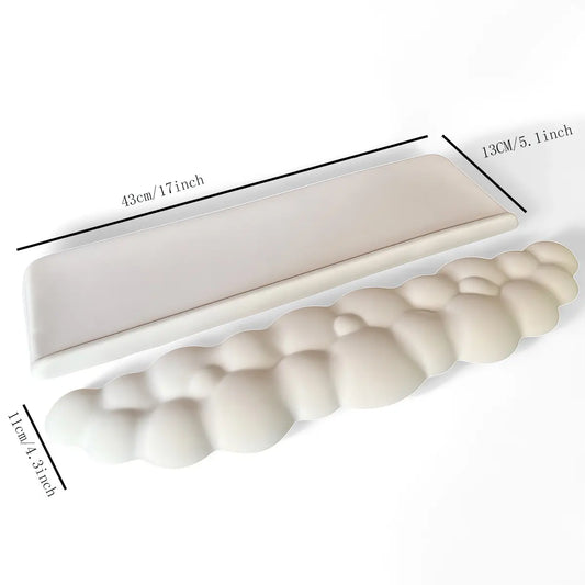 2pcs Wrist Rest for Keyboard and Mouse, Soft Memory Foam Keyboard Riser Holder, Comfortable Wrist Pad, Easy Typing Support